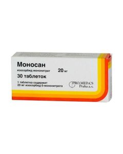 isosorfloridae mononitrate - Monosan tablets 20 mg, 30 pcs. florida Pharmacy Online - florida.buy-pharm.com