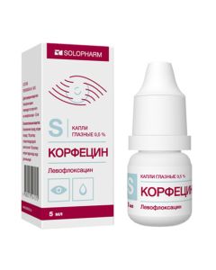 Levofloxacin - Corfecin-SOLOpharm eye drops 0.5% vial 5 ml florida Pharmacy Online - florida.buy-pharm.com