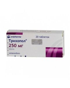 metronidazole - Trichopol tablets 250 mg, 20 pcs. florida Pharmacy Online - florida.buy-pharm.com