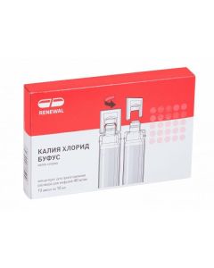 potassium chloride - Potassium chloride buffus Renewal conc. for preparation. solution for infusion 4% 10 ml ampoules 10 pcs. florida Pharmacy Online - florida.buy-pharm.com