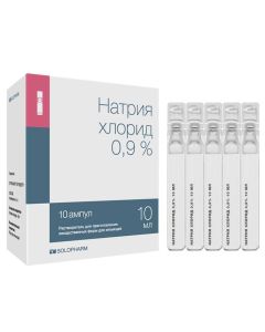 Sodium chloride - Sodium chloride-SOLOpharm Politvist injection solution 0.9% 10 ml ampoules plastic 10 pcs. florida Pharmacy Online - florida.buy-pharm.com