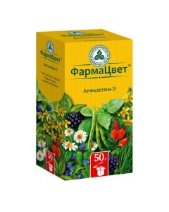 St. John's wort, chamomile flowers, leaf beans, horsetail grass, bilberry shoots, rose hips fruits, eleute - Arfazetin-E pack, 50 g florida Pharmacy Online - florida.buy-pharm.com