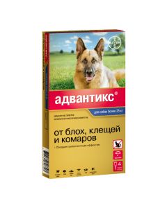 Ymydaklopryd, permethrin - Advantix 400C drops at the withers for dogs over 25 kg pipette 4 pcs. florida Pharmacy Online - florida.buy-pharm.com