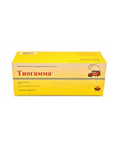 Tyoktovaya acid - Thiogamma solution for infusion 12 mg / ml bottle of 50 ml 10 pcs. florida Pharmacy Online - florida.buy-pharm.com