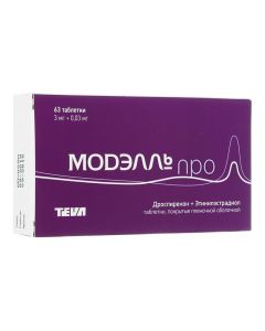 Drospyrenon, ethinyl estradiol - Modelell Pro tablets coated. 3 mg +0.03 mg 63 pcs. florida Pharmacy Online - florida.buy-pharm.com