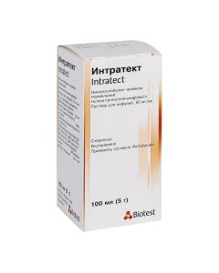 Human immunoglobulin normal - Intratekt solution for infusion 50 mg / ml vials of 100 ml florida Pharmacy Online - florida.buy-pharm.com