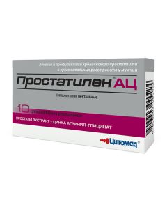 , mopol, propolis Zinc arginyl glycinate - Prostatilelen AC suppositories rectal 30 mg + 180 mg 10 pcs. florida Pharmacy Online - florida.buy-pharm.com