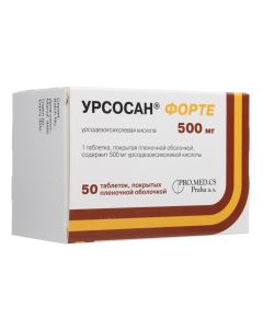 ursodeoxycholic acid - Ursosan Forte tablets coated. captivity. about. 500 mg 50 pcs. florida Pharmacy Online - florida.buy-pharm.com