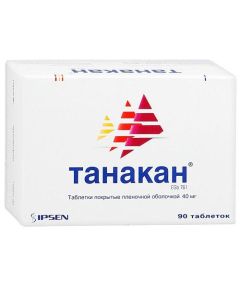 Ginkgo dvulopastnoho lystev ekstrakt - Tanakan tablets 40 mg, 90 pcs. florida Pharmacy Online - florida.buy-pharm.com