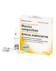 Homeopatycheskyy composition - Mucose compositum solution for in / mouse. and p / leather. 2.2 ml vials 5 pieces. florida Pharmacy Online - florida.buy-pharm.com