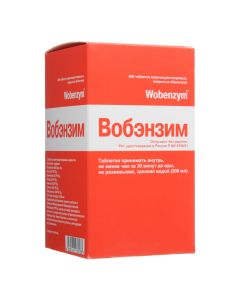 trypsin, pancreatin, Rutozyd, Hymotrypsyn, Bromelayn, lipase, amylase, trypsin - Wobenzym tablets coated with solution-solution of 800 pcs. florida Pharmacy Online - florida.buy-pharm.com