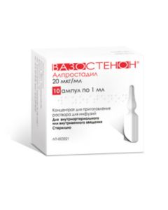 Alprostadil - vasostenone conc. for preparation. solution for infusion 20 Ојg / ml ampoules 1 ml 10 pcs. florida Pharmacy Online - florida.buy-pharm.com