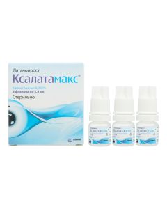 Latanoprost - Xalatamax eye drops 0.005%, 2.5 ml 3 pcs. pack florida Pharmacy Online - florida.buy-pharm.com