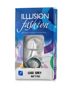 Buy Colored contact lenses ILLUSION Luxe 1 month, 0.00 / 14.5 / 8.6, dark gray, 2 pcs. | Florida Online Pharmacy | https://florida.buy-pharm.com