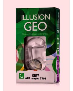 Buy ILLUSION geo colored contact lenses 1 month, -2.50 / 14.2 / 8.6, gray, 2 pcs. | Florida Online Pharmacy | https://florida.buy-pharm.com