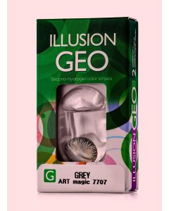 Buy ILLUSION geo colored contact lenses 1 month, -3.50 / 14.2 / 8.6, gray, 2 pcs. | Florida Online Pharmacy | https://florida.buy-pharm.com