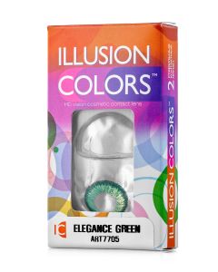 Buy sColored contact lenses ILLUSION colors 3 months, 0.00 / 14.0 / 8.6, green, 2 pcs. | Florida Online Pharmacy | https://florida.buy-pharm.com