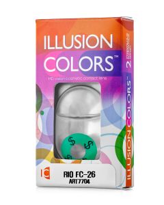 Buy Colored contact lenses ILLUSION RIO 3 months, 0.00 / 14.0 / 8.6, 2 pcs. | Florida Online Pharmacy | https://florida.buy-pharm.com