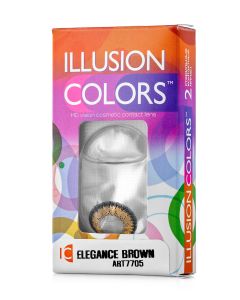 Buy Colored contact lenses ILLUSION colors 3 months, 0.00 / 14.0 / 8.6, brown, 2 pcs. | Florida Online Pharmacy | https://florida.buy-pharm.com