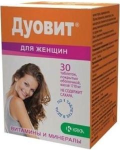 Buy Vitamin complex Duovit 'For women', 30 tablets | Florida Online Pharmacy | https://florida.buy-pharm.com