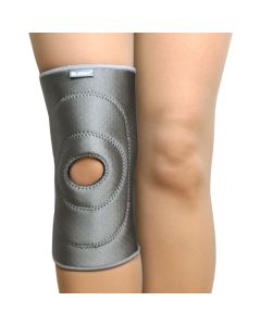 Buy B.Well knee bandage made of aeroprene, with a fixing patellar ring, mesh in the popliteal region W-3314 MED, gray, size s | Florida Online Pharmacy | https://florida.buy-pharm.com