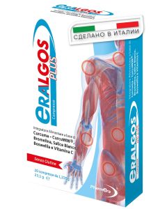 Buy Eralgos Plus dietary supplement Pharmera - joint mobility, maintenance of bones, ligaments and cartilage, 20 tablets | Florida Online Pharmacy | https://florida.buy-pharm.com