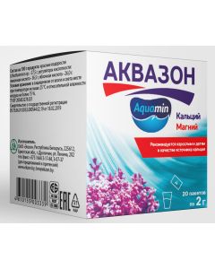 Buy Aquazon. Aquamin (Aquamin). Calcium + magnesium + 72 trace elements. Dietary supplement. 20 sachets. | Florida Online Pharmacy | https://florida.buy-pharm.com