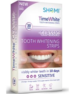 Buy Teeth whitening strips Shomi Time White Classic 10 Day with a new formula without hydrogen peroxide 20 strips - 10 pairs | Florida Online Pharmacy | https://florida.buy-pharm.com