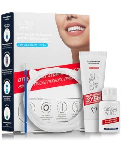 Buy Global Whitening Complex White Global White Sensitive Teeth Whitening System: 15ml Whitening Gel, 30ml Whitening Toothpaste. | Florida Online Pharmacy | https://florida.buy-pharm.com