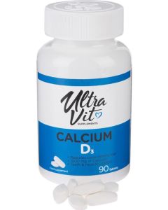 Buy UltraVit Supplements Vitamins Calcium and Vitamin D3, 90 tablets | Florida Online Pharmacy | https://florida.buy-pharm.com