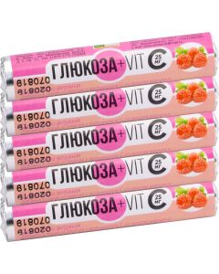 Buy Glucose + vitS Bioterra with raspberry flavor, tablets 2.6 g No. 14 (roll) x 5 (block of 5 rolls) | Florida Online Pharmacy | https://florida.buy-pharm.com