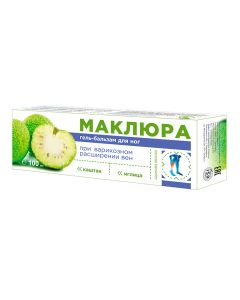 Buy Gel-balm for legs with varicose veins Ekobiz Maklura Iglitsa Chestnut, 100 ml | Florida Online Pharmacy | https://florida.buy-pharm.com