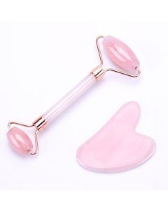 Buy Beauty Day Massage set Rollerball and Guasha from Rose Quartz | Florida Online Pharmacy | https://florida.buy-pharm.com