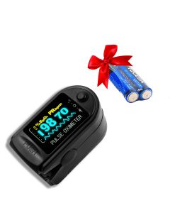 Buy Medical pulse oximeter (oximeter) finger heart rate monitor for measuring oxygen in the blood, batteries included (black) | Florida Online Pharmacy | https://florida.buy-pharm.com