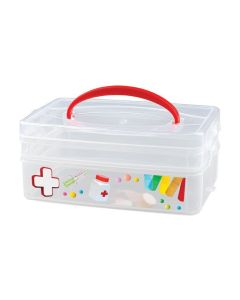 Buy Universal box with handle and decor 'MULTI BOX' 2 SECTIONS, 245Х160х165 ММ | Florida Online Pharmacy | https://florida.buy-pharm.com