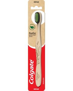 Buy Toothbrush Colgate Bamboo, with charcoal, soft, CN08010A_1, black, green | Florida Online Pharmacy | https://florida.buy-pharm.com