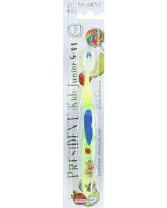 Buy President Kids Junior toothbrush, children, 5-11 years old, soft, assorted colors  | Florida Online Pharmacy | https://florida.buy-pharm.com