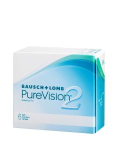 Buy Bausch + Lomb PureVision 2 Contact Lenses (6 lenses) 1 month, -2.50 / 14.00 / 8.6, clear, 6 pcs. | Florida Online Pharmacy | https://florida.buy-pharm.com