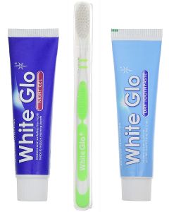 Buy 'White Glo' toothpaste, day + Night gel + Toothbrush, color: light green | Florida Online Pharmacy | https://florida.buy-pharm.com