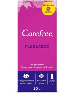 Buy Carefree Plus Panty liners 'Large', 20 pcs | Florida Online Pharmacy | https://florida.buy-pharm.com