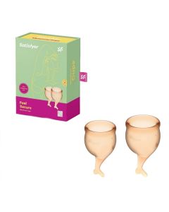 Buy Set of menstrual cups Satisfyer Feel secure orange | Florida Online Pharmacy | https://florida.buy-pharm.com