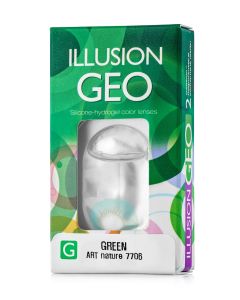 Buy ILLUSION Nature Colored Contact Lenses 1 Month, -5.00 / 14.2 / 8.6, green, 2 pcs. | Florida Online Pharmacy | https://florida.buy-pharm.com