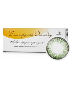 Buy Colored contact lenses Ophthalmix BatOneDay Daily, -4.00 / 14.2 / 8.6, green, 2 pcs. | Florida Online Pharmacy | https://florida.buy-pharm.com