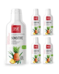 Buy Mouthwash Sensitive mouthwash Splat and freshness of breath for sensitive teeth with natural oils of lemon and anise 275 ml 5 pcs | Florida Online Pharmacy | https://florida.buy-pharm.com