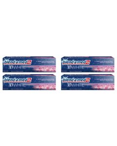 Buy Blend-a-med Toothpaste 3D White 'Invigorating freshness', 100 ml х 4 pcs. | Florida Online Pharmacy | https://florida.buy-pharm.com