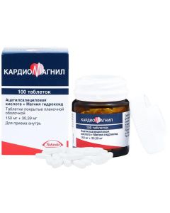 Buy Cardiomagnet tab. p / o captivity. 150mg + 30.39mg # 100  | Florida Online Pharmacy | https://florida.buy-pharm.com