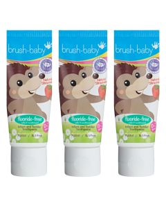 Buy Children's toothpaste for teething teeth, set of 3 pieces, without fluoride, for children under 2 years old, 50 ml (strawberry flavor) | Florida Online Pharmacy | https://florida.buy-pharm.com