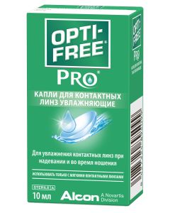 Buy Alcon Drops for contact lenses Opti -Free Pro moisturizers, 10 ml | Florida Online Pharmacy | https://florida.buy-pharm.com