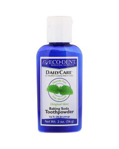 Buy Eco-Dent, Daily Care, Baking Soda Tooth Powder, Original Mint, 2 oz (56 g) | Florida Online Pharmacy | https://florida.buy-pharm.com