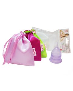 Buy Menstrual cup 'Practitioner' in a satin bag, purple L LilaCup 25 ml | Florida Online Pharmacy | https://florida.buy-pharm.com